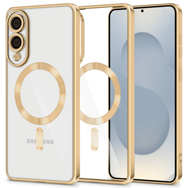 TECH-PROTECT Maskica za Samsung Galaxy S25 Edge, MagFlex MagSafe, zlatna