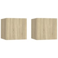 Noćni ormarići 2 kom boja hrasta 30,5 x 30 x 30 cm od iverice