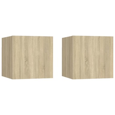 Noćni ormarići 2 kom boja hrasta 30,5 x 30 x 30 cm od iverice