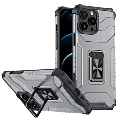 HURTEL Futrola Crystal Ring za iPhone 12 Pro Max crna