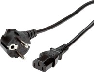 ROLINE Naponski kabel, ravni IEC320 C13, 3.0m, crni