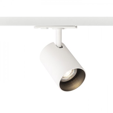 RENDL Reflektor Connor, cilindrični, za 1F šinu, bijela/crna, 230 V, LED GU10, 10 W 