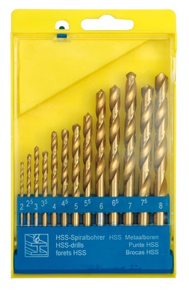 TOYA Set titanijskih svrdala za metal W-22300, 1,5–6,5 mm, 13 komada