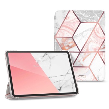 SUPCASE Maska za iPad Air 4 2020, Cosmo PEN Marble, roza, dvostrana