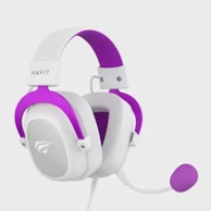 HAVIT Gaming slušalice H2002D, žičane, naglavne, bijelo-ljubičaste 