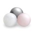 PLUSH NEST Loptice za bazen, promjer 6 cm, 200 kom, biserne, srebrne i svijetlo roze