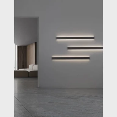 Zidna lampa Seline, LED, 44 W, 3000 K, 3124 lm, IP20, crna