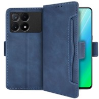Preklopna futrola za Xiaomi Poco X6 Pro 5G, utor za karticu, plava