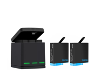 TELESIN 3-slot punjač s kutijom za GoPro Hero 8 + 2 baterije, GP-BNC-801