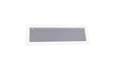 HACO Rešetka kamina, s okvirom i LKM mrežom, 170 × 490 mm, bijela lakirana