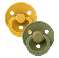 BIBS Duda varalica Colour, okrugla, žuta/maslinasta (vel. 2)