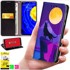 BLUEMOON Futrola tipa novčanik za Motorola Edge 40 Neo - poklopac tisak + staklo 9H