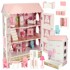 LULILO Kućica za lutke 80cm, drvena, roza