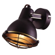 Zidna svjetiljka W10145-1, zlatna, E27