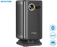 BYINTEK Projektor prijenosni 3D LED DLP UFO P70X, Android, dvostruki WiFi, Bluetooth, 2 GB + 32 GB, daljinski upravljač, crni