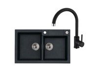 ALVEUS Sudoper ROCK 90 i slavina KATI G91