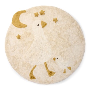 LITTLE DUTCH Dječji tepih, guska little goose, bijeli