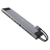 J5CREATE Docking stanica M.2 NVMe® USB-C® Gen 2, srebrna i crna