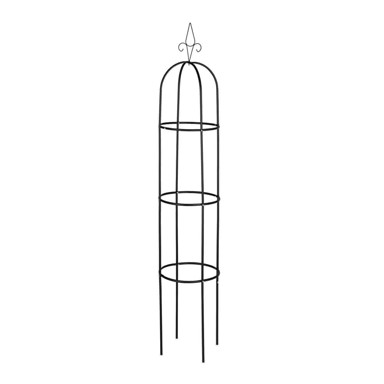 NORTHIX Vrtni obelisk, 200 cm, crna