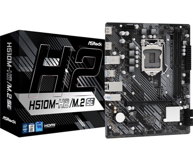ASROCK Matična ploča H510M-H2/M.2 SE, Intel H510, DDR4, s. LGA 1200, micro ATX