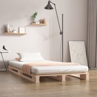 Krevet od paleta, 90 x 200 cm, od masivne borovine