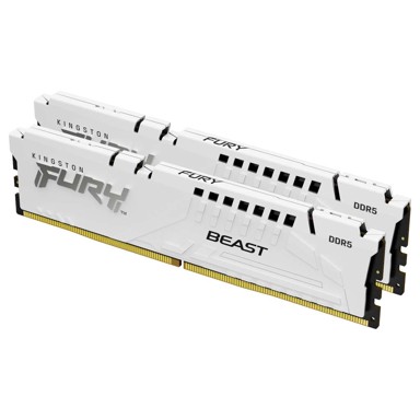KINGSTON RAM memorija FURY Beast 64 GB DDR5 5200MT/s CL40 Kit (2x32 GB), bijela
