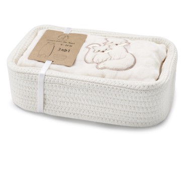 KENGURU GOLD Poklon košara s vrećom za spavanje TOG 2 Popcorn Owl, 4–8 mj