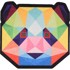 VITAUS Periv dječji tepih ø100 cm Rainbow Panda