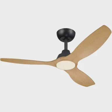PHILIPS Stropni ventilator s prigušivom svjetiljkom, crna / drvo