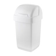 ADDIS Bijeli koš za smeće Roll Top, 22,5 x 23 x 42,5 cm