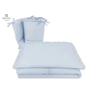 MIMINU PREMIUM Posteljina za dječji krevetić Royal Baby Blue, 3-dijelna
