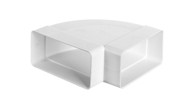 GR Horizontalni koljen 120 x 60 mm 90° bijeli