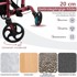 NORTHIX Hodalica i transportna stolica 2u1, sklopiva, 136 kg, crvena