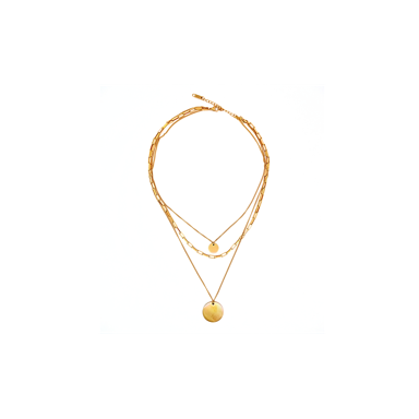 IMMACULATI Ogrlica Solar N G, nehrđajući čelik, pozlata 18K