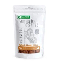 NATURE'S PROTECTION Poslastice za pse Rabbit Heart Bites, 75 g