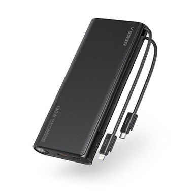 VEGER Powerbank prijenosni punjač TC130, 25000 mAh, crni