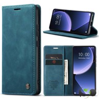 CASE ME Luxury Preklopna futrola za Samsung Galaxy S24 Plus Plava