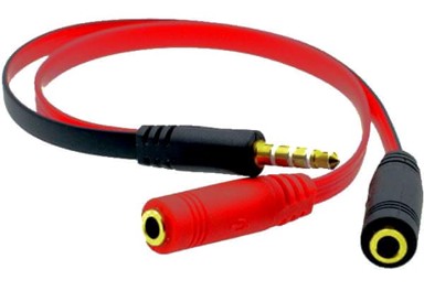 MOZOS Audio adapter ASM1, 2 × 3,5 mm ženski – 1 × 3,5 mm muški