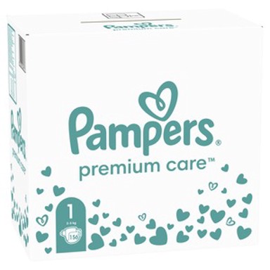 PAMPERS Premium Care pelene, veličina 1 (2-5 kg), 156 kom