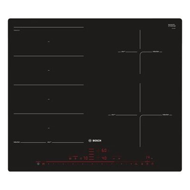 BOSCH Ugradbena ploča PXE601DC1E, indukcijska, 60 cm, 4 zone, FlexInduction, staklokeramika, crna