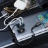 BWOO Punjač 30W auto s 2 priključka i spiralnim USB-C kabelom