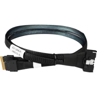 ICY BOX Kabel MCIO na SlimSAS, 50 cm, crni
