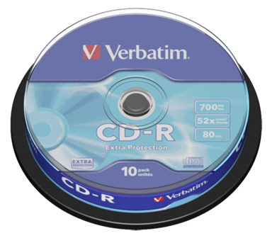 VERBATIM Speed Extra Protection CB 1x10 CD-R 80 / 700MB 52x
