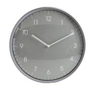 Zidni sat, sivo, bijeli