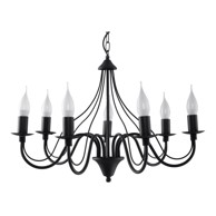 SOLLUX Crna viseća svjetiljka Fiorano 7