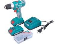 TOTAL Akumulatorska bušilica/odvijač TDLI2002E, 20 V Li-Ion, 2×2000 mAh, set 47 dijelova