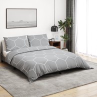 Zaštitna navlaka za krevet sivi 240x220 cm pamučni