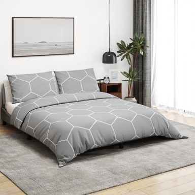 Zaštitna navlaka za krevet sivi 240x220 cm pamučni