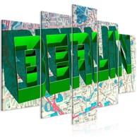 Slika Green Berlin (iz pet dijelova) Wide 200x100