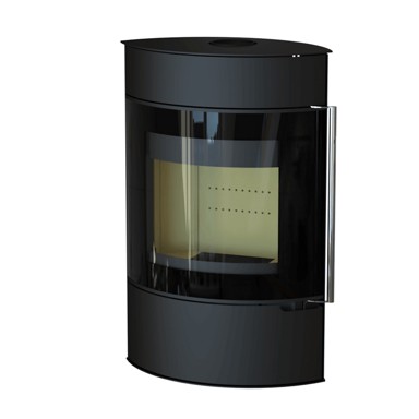 THERMIA Kamin Elipso Max, crni